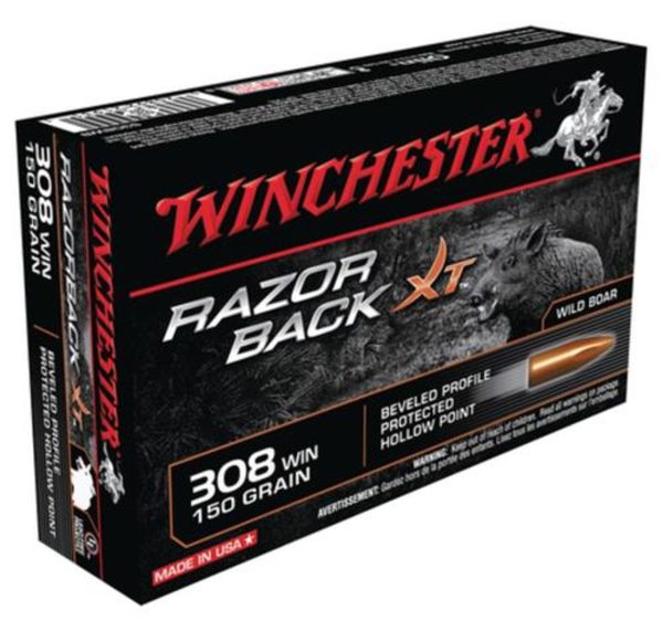 Winchesterchester Razorback XT Rifle Ammunition .308 Winchesterchester 150gr, Razorback XT 20rd Box