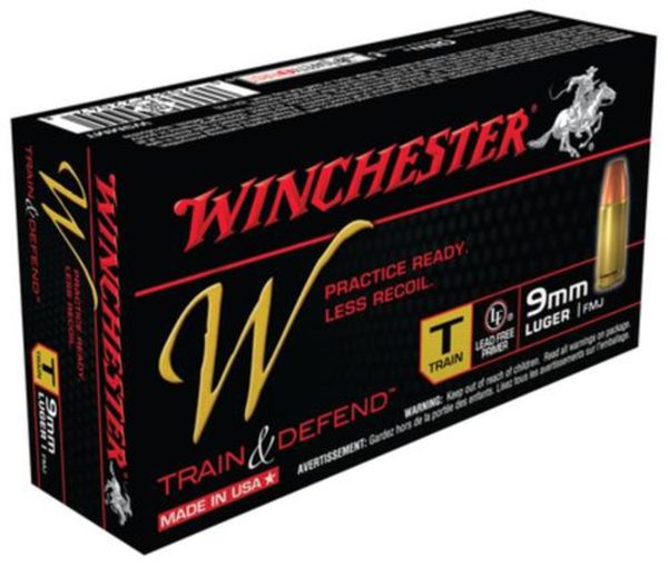 Winchester W Train 9mm 147 Gr, FMJ, 50rd Box