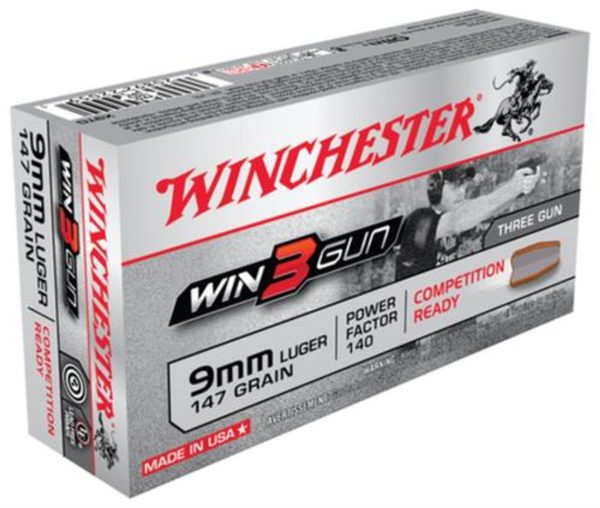 Winchesterchester 3Gun 9mm 147 gr, 3-Gun