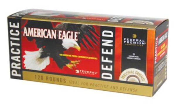 Federal Personal Defense Combo Pack Hydra-Shok/American Eagle .40 SW 180gr, 120rd Total