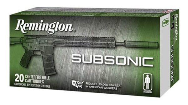 Remington Silencer Subsonic 9mm 147gr, Flat Nose Encl Base, 50rd Box