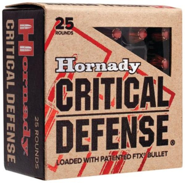 Hornady Critical Defense 9mm 115gr, Flex Tip eXpanding, 25rd Box