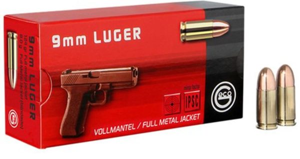 Geco 9mm 124gr FMJ Hungary, 50rd Box