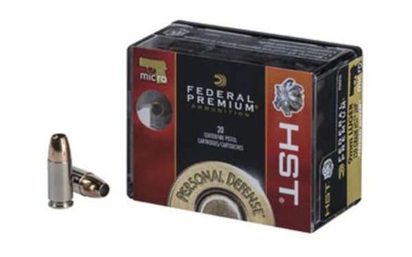 Federal Premium 9mm 150gr, Jacketed Hollow Point, 20rd Box