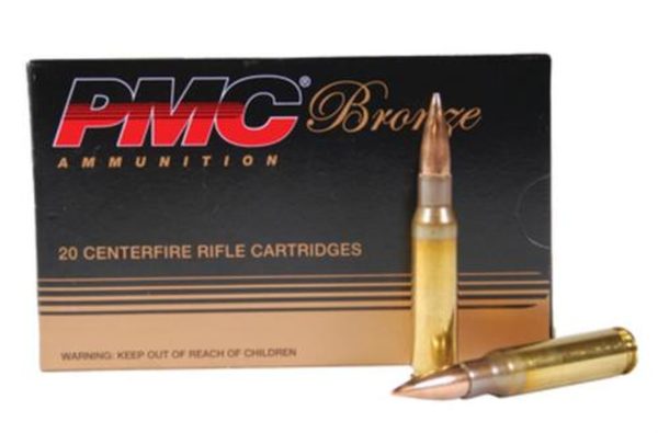 PMC Bronze 308 Win 7.62x51mm, 147gr, FMJ Boat Tail, 20rd Box