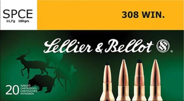 Sellier & Bellot 308 Winchester 180gr, SPCE 20rd Box