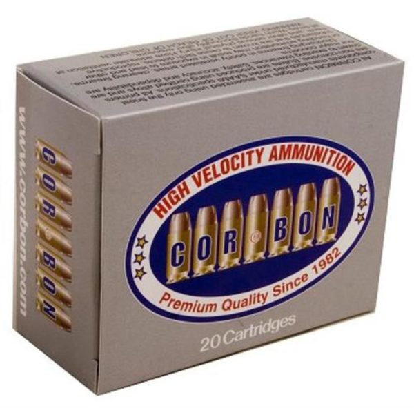 Cor-Bon Self Defense 9mm +P 90 Gr, Jacketed Hollow Point, 20rd Box