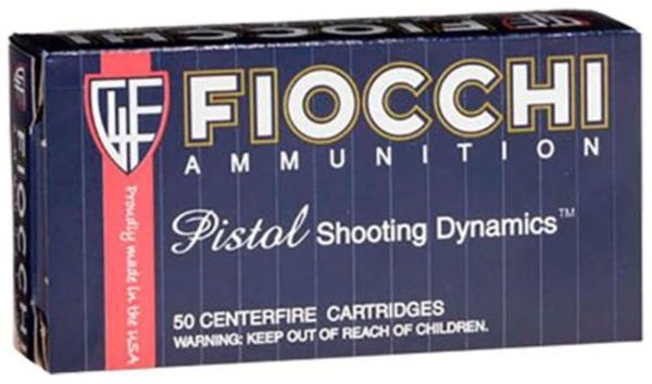 Fiocchi Pistol Shooting Dynamics 9mm 115gr JHP, 50rd Box