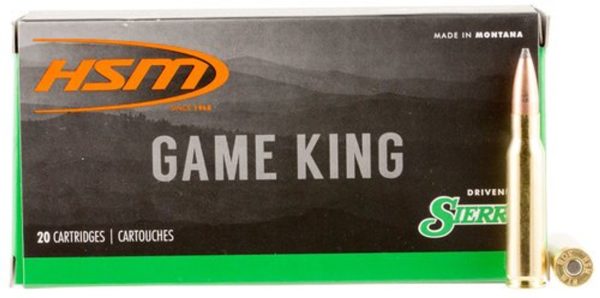 HSM Game King 308 Win/7.62mm 150gr, SBT, 20rd Box