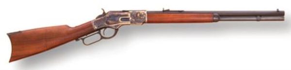 Cimarron 1873 Short Rifle .45 Long Colt 20" Octagon Barrel Blue Finish Case Hardened Frame Walnut Stock 10rd