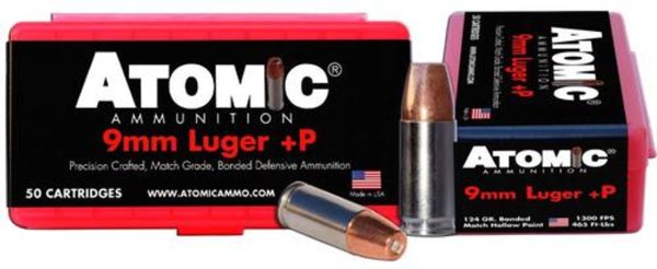 Atomic Defense 9mm 124 gr, Bonded MHP 50rd Box