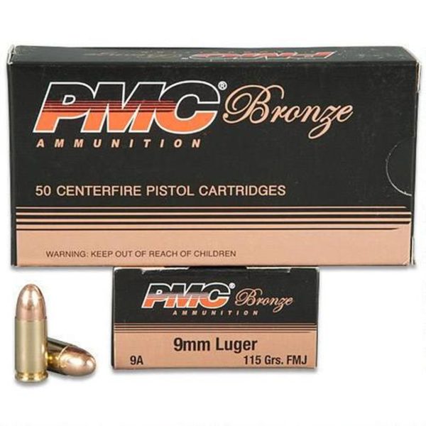 PMC 9mm 115gr, FMJ, 1000rd/Case