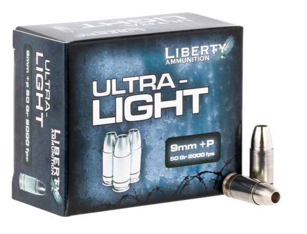 Liberty Ultra-Light 9mm,+P, 50gr, Copper Hollow Point, 20rd Box - Image 2