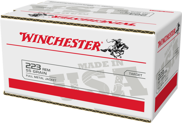 Winchester USA 223 Remington, 55gr, Full Metal Jacket, 200rd Box