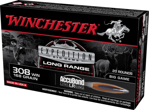 Winchester Expedition Big Ga, me 308 Winchester, 168gr, 20rd Box - Image 3