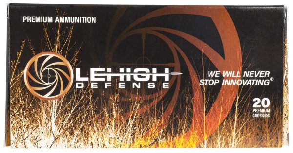 Lehigh Defense 308 Winchester, 152gr, Controlled Chaos, 20rd Box