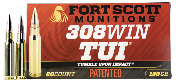 Fort Scott Munitions TUI 308 Win, 150gr, SCS, 20Bx/10Cs