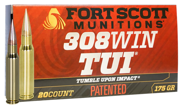 Fort Scott Munitions TUI 308 Win, 175gr, SCS, 20Bx/10Cs