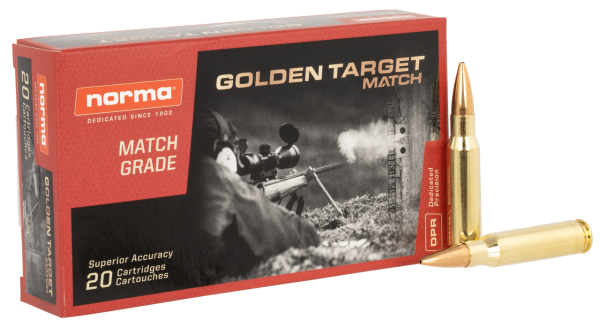 Norma Golden Target Match .308 Win, 168gr, Boat-Tail Hollow Point, 20rd Box