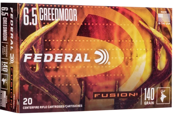 Federal Fusion 6.5Creedmoor, 140gr, Bonded Soft Point, 20rd Box