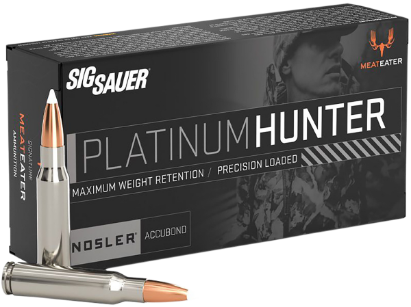 Sig Sauer Platinum Hunter 308 Winchester, 165gr, Accubonded Ballistic Tip, 20rd Box