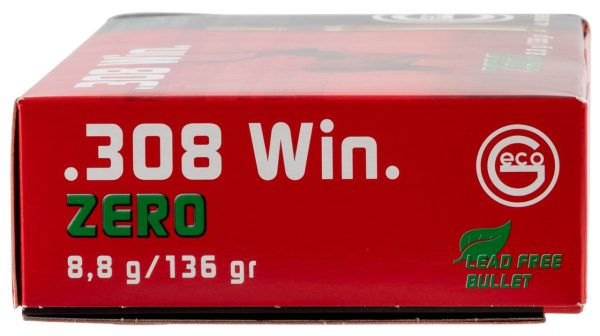 Geco Zero 308 Win 136gr, Jacketed Hollow Point, 20rd Box - Image 3