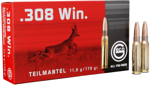 GECO Teilmantel 308 Winchester 170gr, Soft Point, 20rd Box