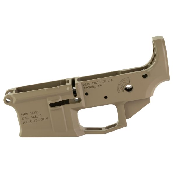 Aero Precision M4E1 Multi-Cal AR-15 Stripped Lower Receiver, Flat Dark Earth - Image 2