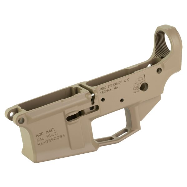 Aero Precision M4E1 Multi-Cal AR-15 Stripped Lower Receiver, Flat Dark Earth - Image 3