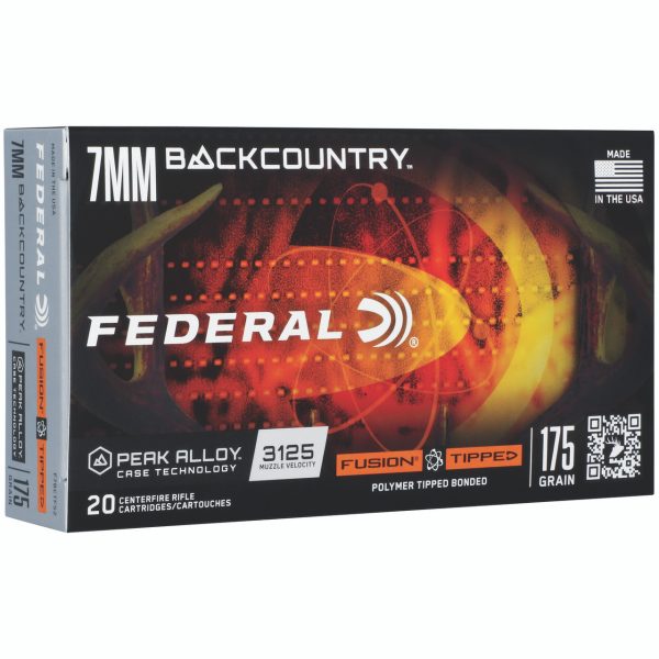 Federal Fusion 7mm Backcountry, 175gr, Fusion Polymer Tip, 20rd Box