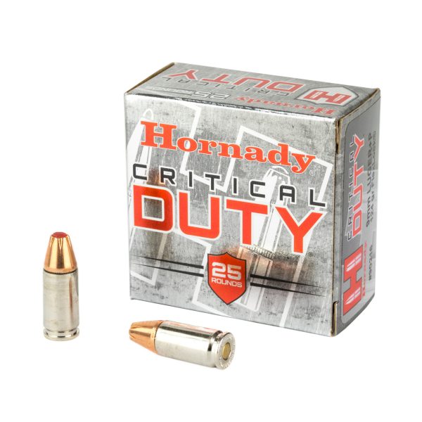 Hornady Critical Duty 9mm +P 124gr, FlexLock 20rd Box