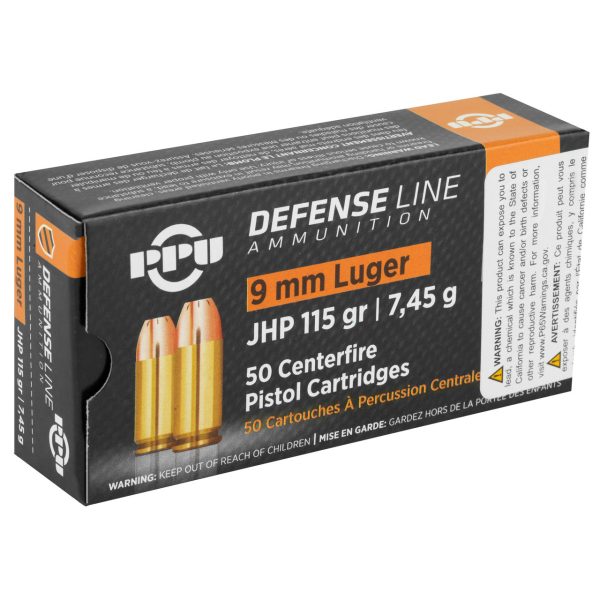 Prvi Partizan Defense 9mm, 115gr, Jacketed Hollow Point, 50rd Box - Image 2