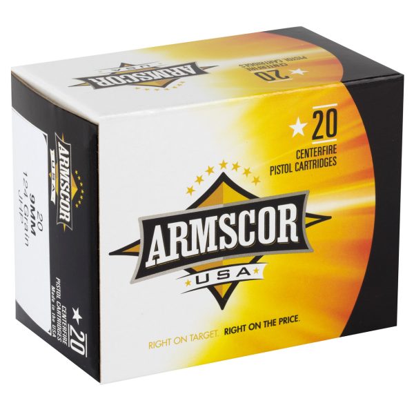 Armscor USA Competition 9mm, 124gr, Jacketed Hollow Point, 20Bx/25Cs