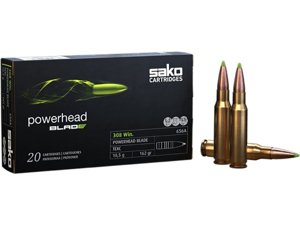 Sako Powerhead .308 Win, 162gr, Blade Bullet, Polymer Tip, 20rd