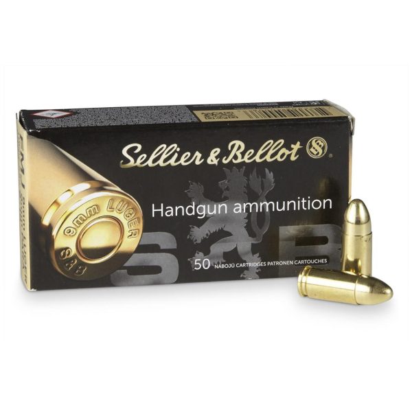 Sellier & Bellot Subsonic 9mm, 140gr, Full Metal Jacket, 50rd Box