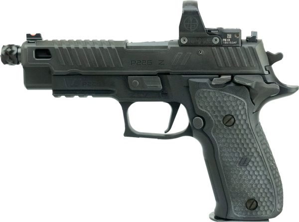 *USED* Sig Sauer P226 Zev 9mm, 4.9" Threaded Barrel , Leupold DeltaPoint Pro, G10 Grips, Black, 15rd - Image 2