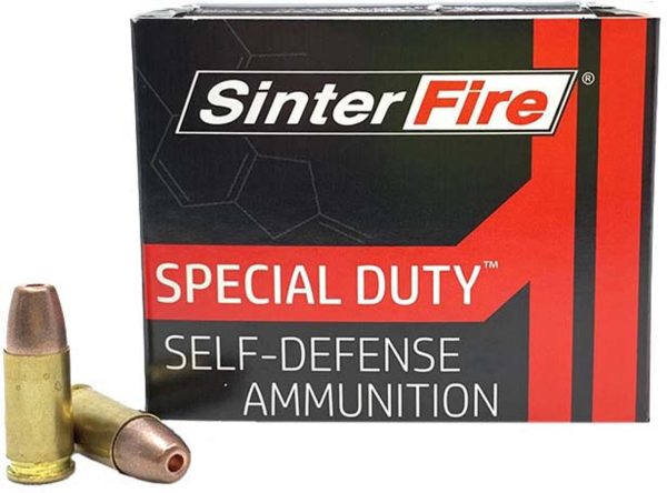 SinterFire Special Duty 9mm, 100gr, Frangible Hollow Point, 20rd Box