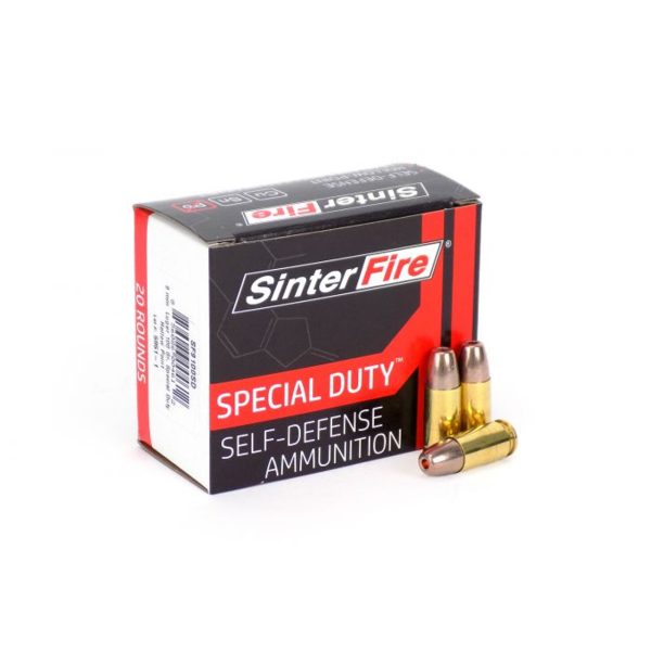 SinterFire Special Duty 9mm, 100gr, Frangible Hollow Point, 20rd Box - Image 2