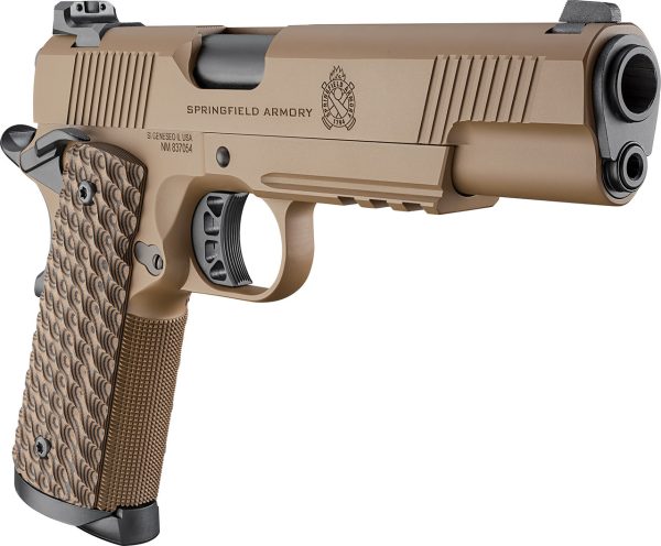 Springfield 1911 TRP 45 ACP, 5" Barrel, Coyote Brown Cerakote, G10 Grips, 3x8rd Mags - Image 6