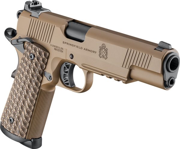 Springfield 1911 TRP 45 ACP, 5" Barrel, Coyote Brown Cerakote, G10 Grips, 3x8rd Mags - Image 7