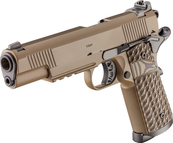 Springfield 1911 TRP 45 ACP, 5" Barrel, Coyote Brown Cerakote, G10 Grips, 3x8rd Mags - Image 3